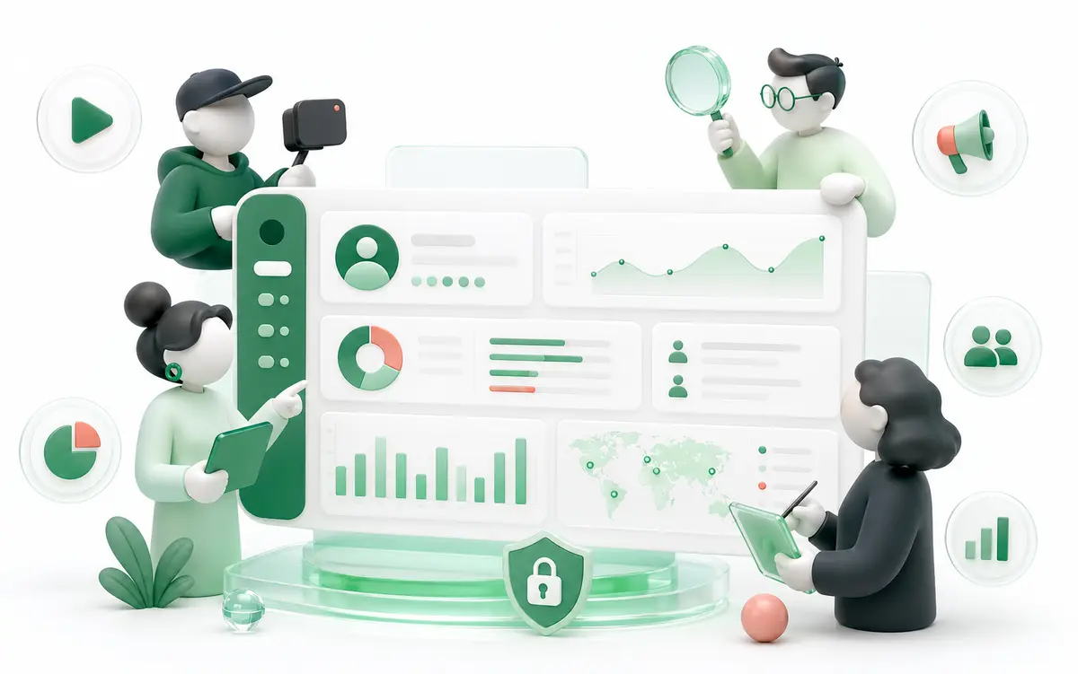 TTViewer creator research dashboard with public engagement insights