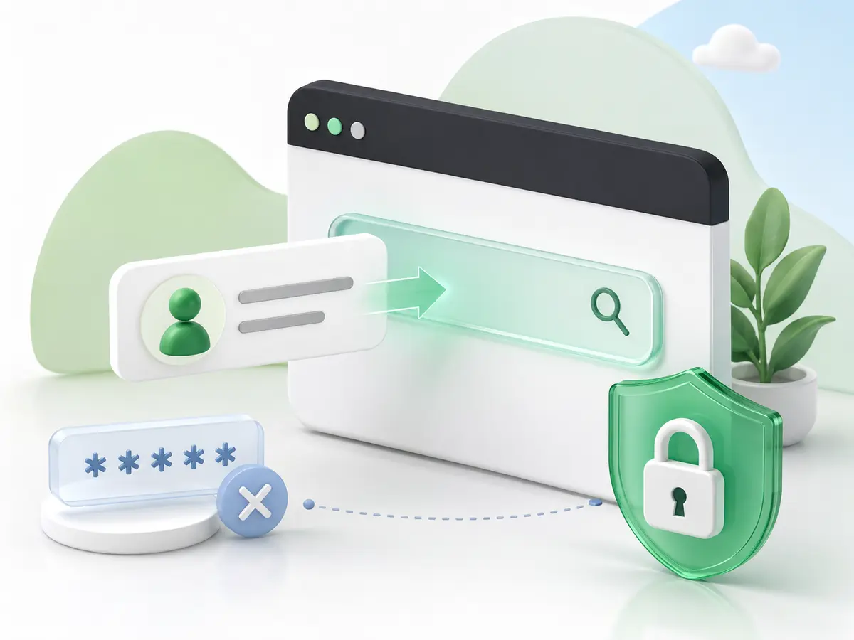 Public profile information submitted securely without passwords