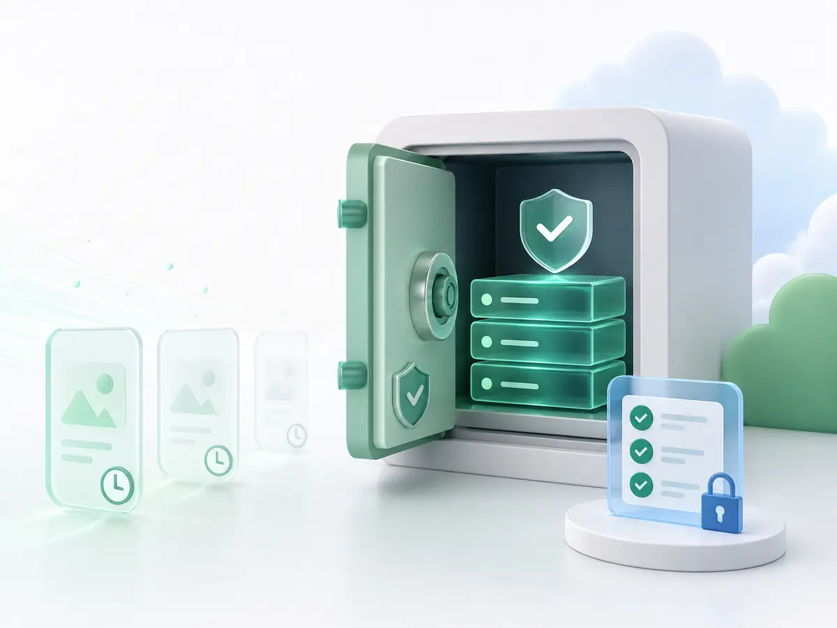 Short-lived data protected by secure retention controls