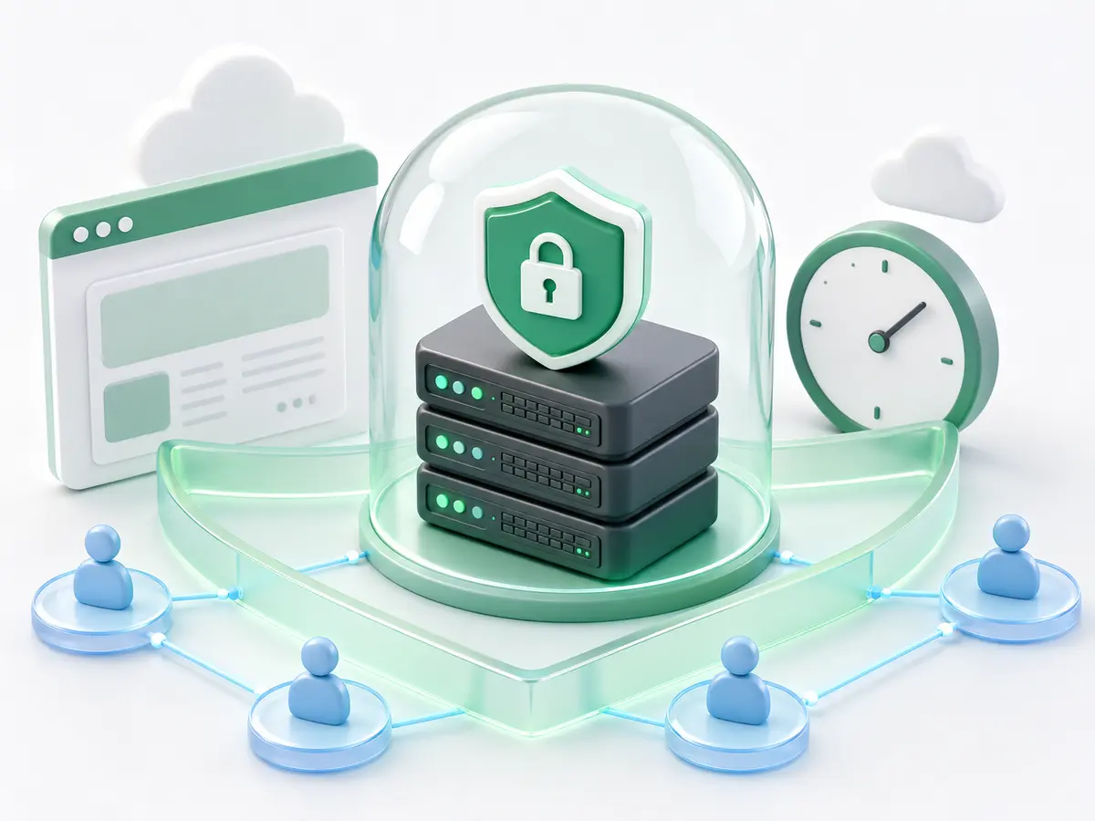Protected server and browser technical request information