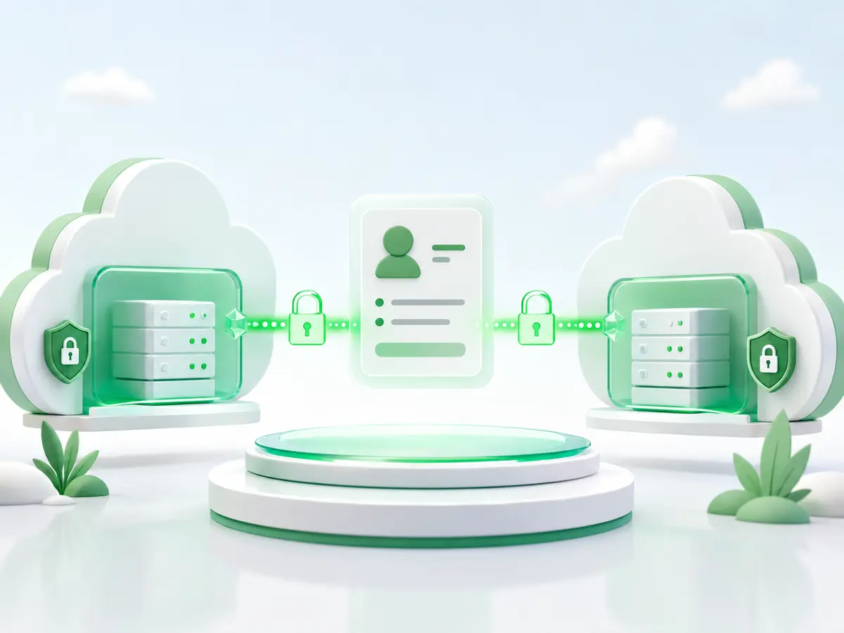 Secure exchange of public profile data between services